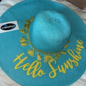 Blue and Yellow Sun Hat
